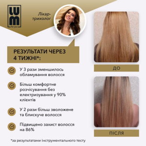 Набір LUM "КОМПЛЕКС EXPERT PRO" (Шампунь, бальзам, маска, лосьйон для росту волосся, термозахисний спрей)