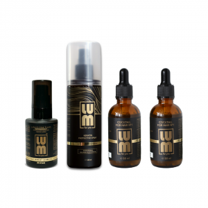 LUM set "Hair growth and Prevention of Split ends" (cocktail for hair growth 2 PCs. + Thermal protection spray + fluid)