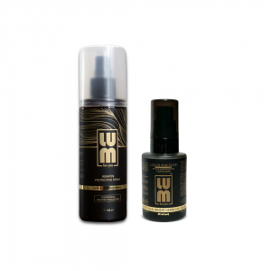 LUM set "Radiance and shine of hair" (thermal protection spray + fluid)