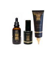 LUM set "RECOVERY FORMULA: FROM ROOTS TO TIPS" (Hair growth lotion, scalp peeling, fluid)