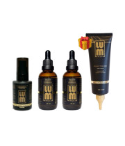 LUM set "GROWTH, CLEANSING AND SHINE" (2 lotions, exfoliation, melting fluid)