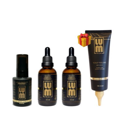 LUM set "GROWTH, CLEANSING AND SHINE" (2 lotions, exfoliation, melting fluid)