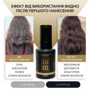 LUM set "RADIANCE AND SHINE HAIR" (Thermal protection spray + Fluid)