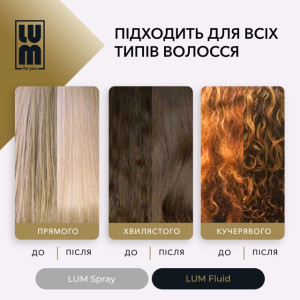 LUM set "RADIANCE AND SHINE HAIR" (Thermal protection spray + Fluid)