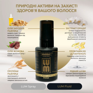 LUM set "RADIANCE AND SHINE HAIR" (Thermal protection spray + Fluid)