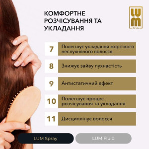 LUM set "RADIANCE AND SHINE HAIR" (Thermal protection spray + Fluid)
