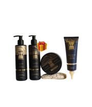 LUM set "FRESHNESS, GENTLE CLEANSING AND NUTRITION OF HAIR" Shampoo + Balm + mask + peeling for the scalp